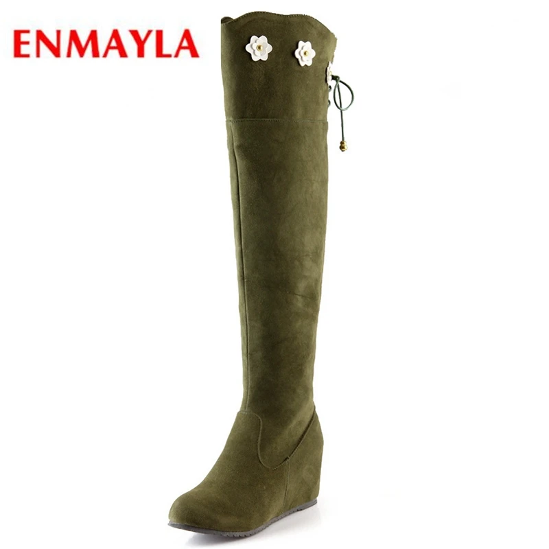 ENMAYLA 2020 новые модные зимние сапоги женские выше колена Zapatos De Mujer размер 34-39 LY104 |