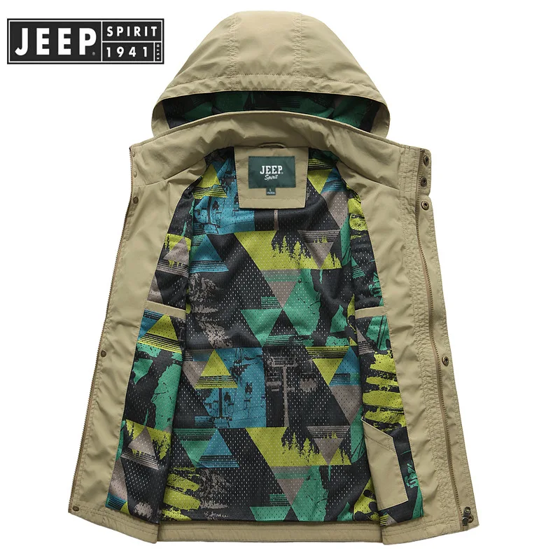 Бренд JEEP SPIRIT, мужской жилет, Повседневный, с капюшоном, воротник, без рукавов, пальто, Мужская Осенняя ветровка, модный жилет, chaleco hombre M-XXXL