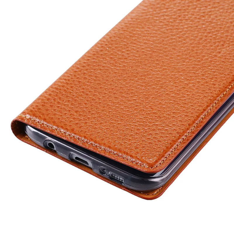 Новый Топ Натуральная Кожа Чехол Для Lenovo S8/A7600-m личи Флип Стенд Micro Магнитный