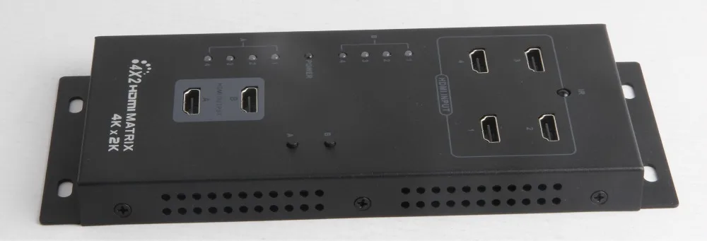 Новый матричный коммутатор 1080P 4K x 2K HDMI 4x2 4 вход 2 выхода с ИК-пультом