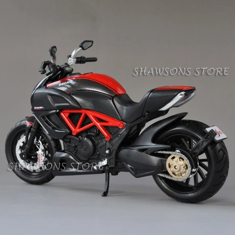 Литые игрушечные модели MAISTO 1:12 DUCATI DIAVEL карбоновый спортивный велосипед миниатюрный мотоцикл Реплика