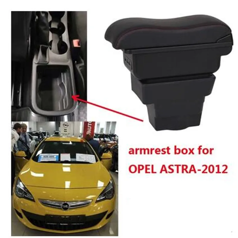 Подлокотник для Opel Vauxhall Astra J подлокотник вращающийся ящик для хранения украшение автомобиля Стайлинг 2009 2010 2011