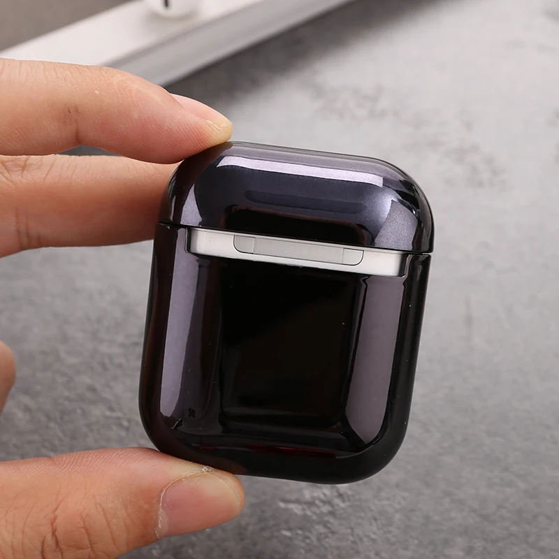 Wireless Bluetooth Earphone Plating Hard PC Case For Apple AirPods 1 2 Fashion Headset Protector Safe Bag | Электроника