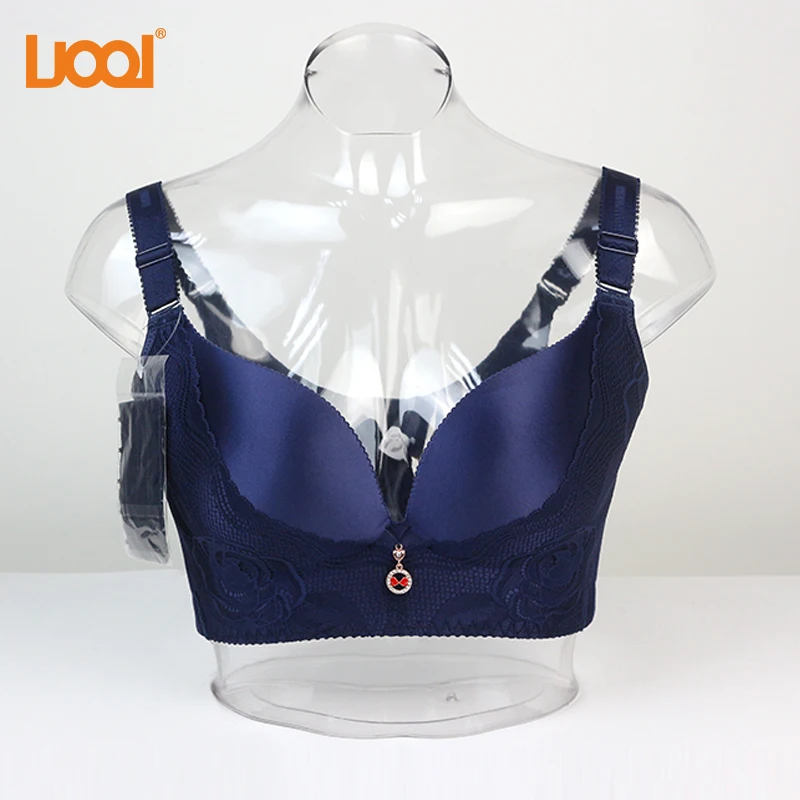 2018 New Plus Size Bralette Push Up Lace Deep V Seamless Supper Thin Brassiere Wire Free Big Bras for Women Lingerie | Женская одежда