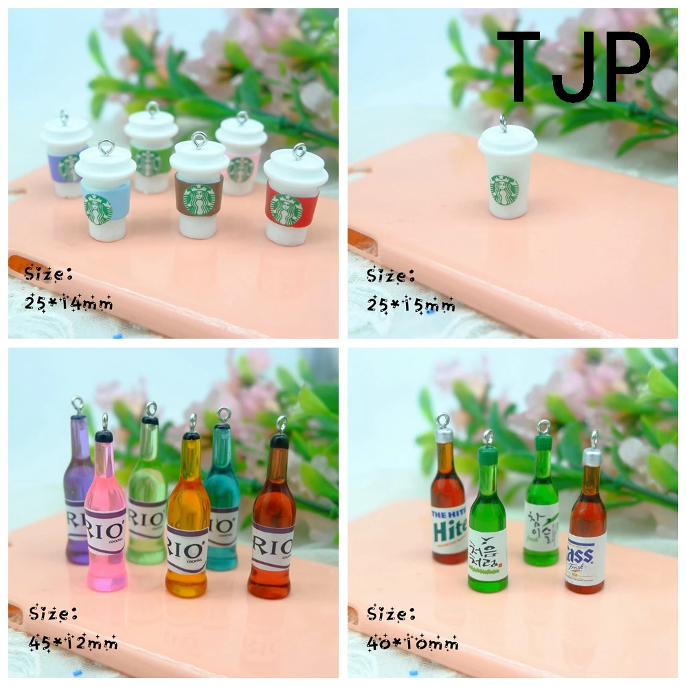 Kawaii Coffee Drink Cocktail Sake подвески для самостоятельного изготовления украшений