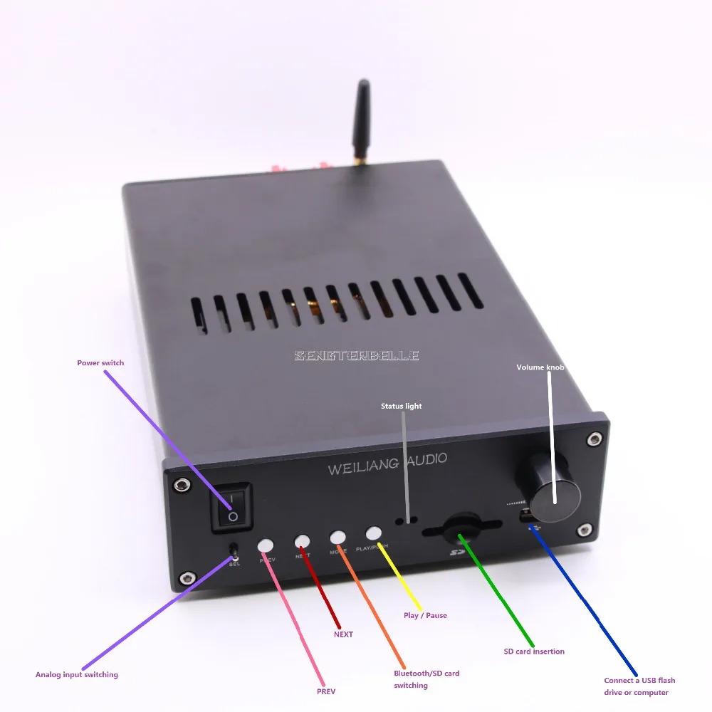 Готовые AM-800 LM3886 Bluetooth усилитель мощности PCM5102 USB аудио Lossless проигрыватель ЦАП Декодер