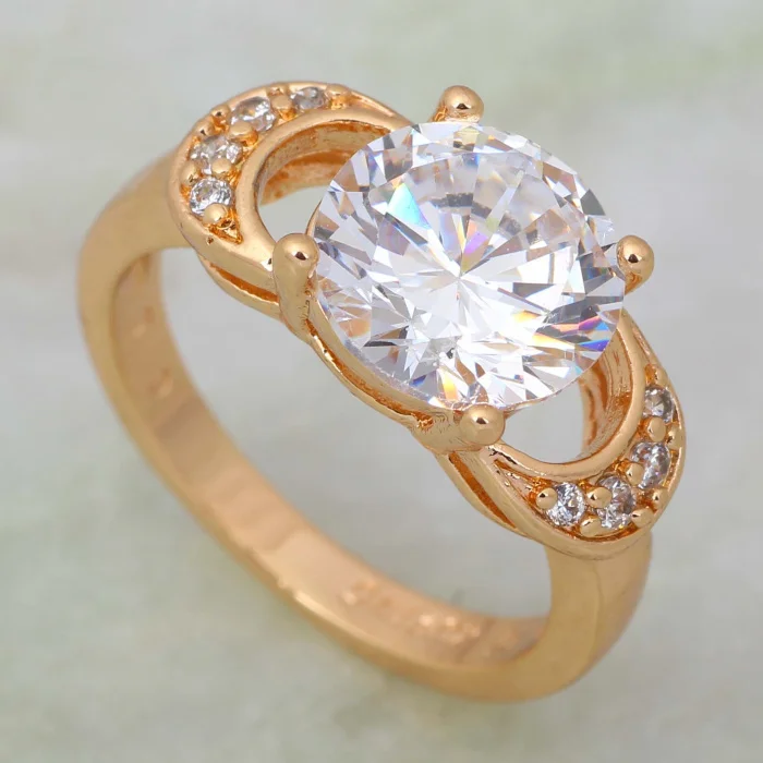 Женское кольцо из желтого золота R257 новинка 2019|women fashion rings|women ringsbrand ring |