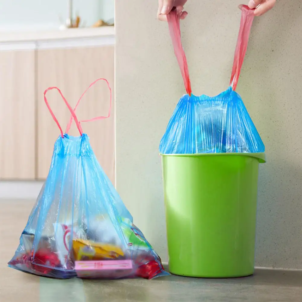 45x50 см Большой размер шнурок кухонные мешки для мусора серебро многоцветные утолщенные экологические мешки для мусора пластиковые мешки для мусора
