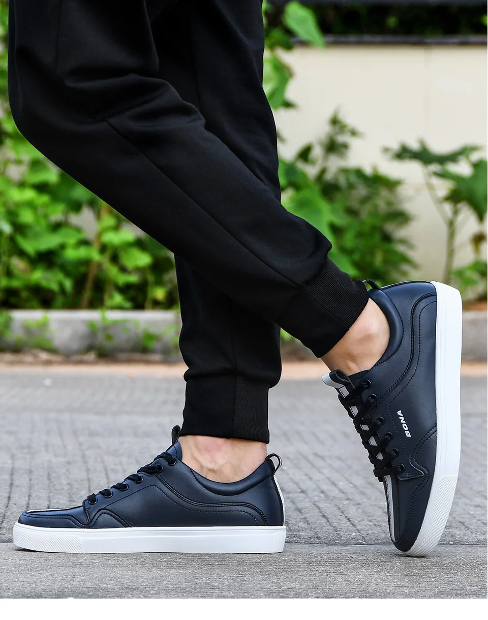 BONA/Новинка года; стильная нескользящая обувь для мужчин; Zapatos De Mujer; модная мужская обувь для скейтбординга; удобная мужская обувь; zapatillas mujer