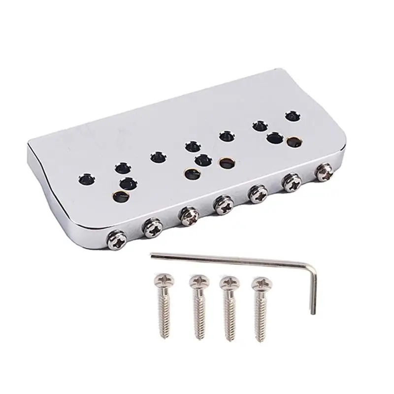 1 комплект гитарный мост Прочный латунный 7 струнный штамм пластина дугообразная