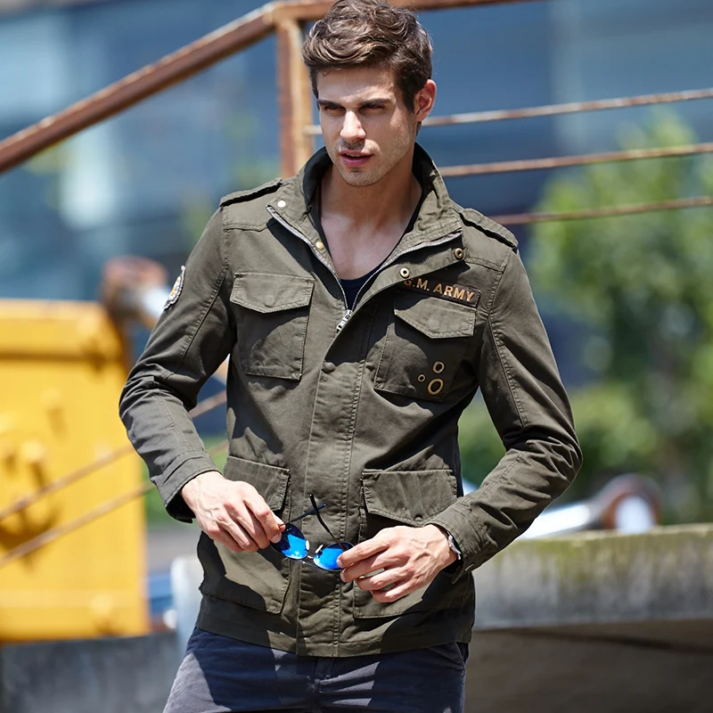 

Military Jacket Men Winter Cotton Jacket Coat Army Men's Pilot Jackets Air Force Spring Cargo Autumn jacket