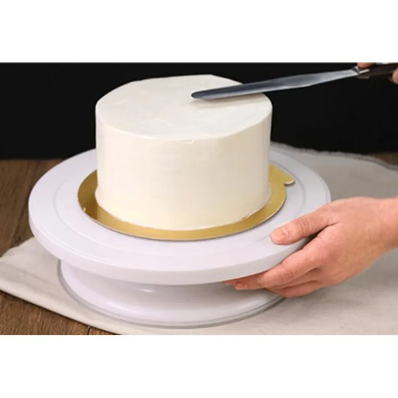 28 белых пластиковых вращающихся пластин для торта тортов украшения поворотных