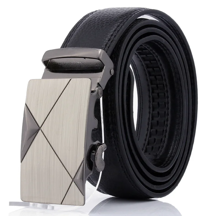 automatic young and middle-aged leisure tie-in belts alloy buckle belt scratch-resistant wear-resistant |