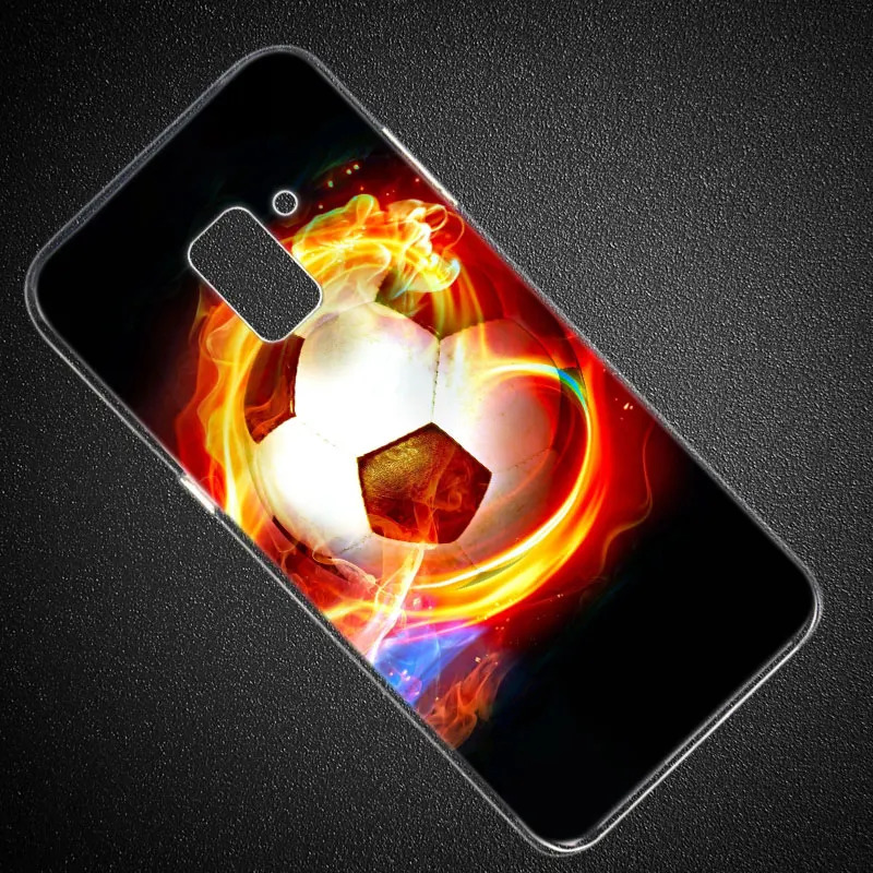 Футбольный мяч мягкий силиконовый чехол для samsung Galaxy J8 J6 J4 J2 Core J5 J6 J7 Prime J3 EU J4 Plus чехол