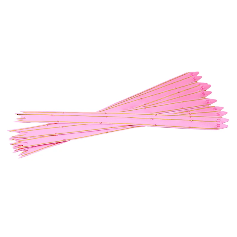 pink 10 шт./упак. DIY праздничные свадебные украшения, подарок на Рождество, ручная Выдвижная цветами праздничные вечерние Материал украшение в виде банта - Цвет: pink