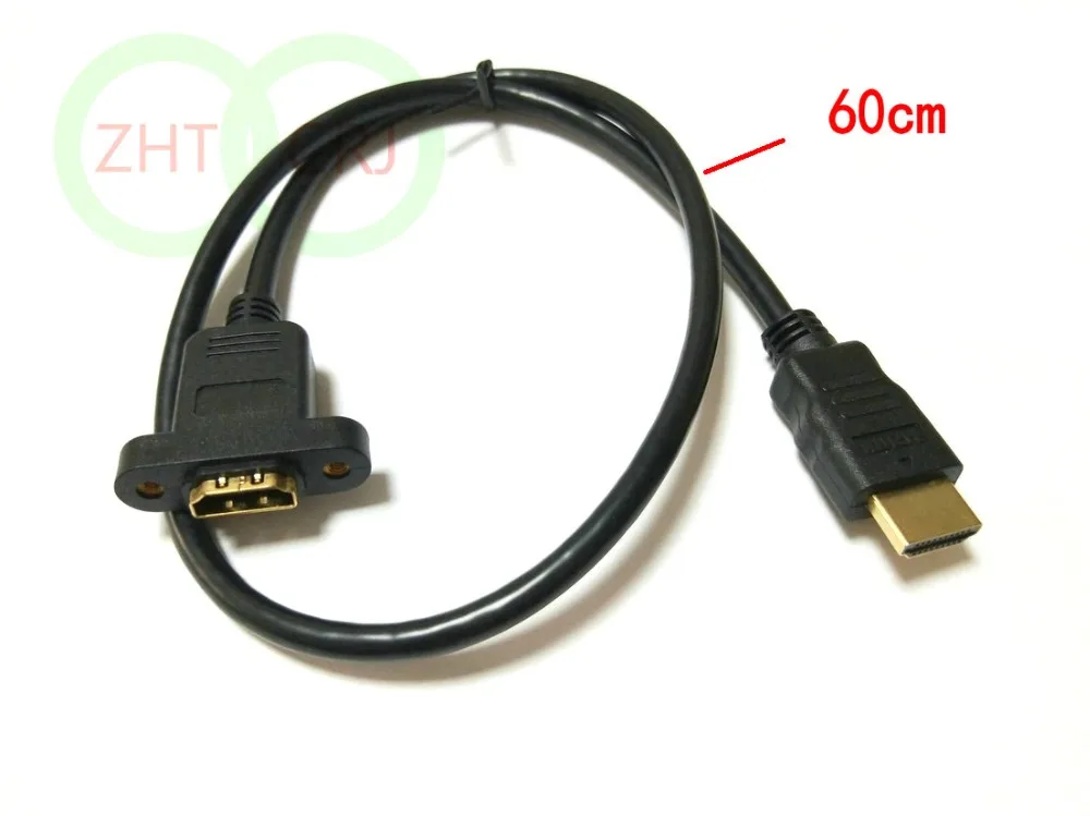 HDMI совместимый Удлинительный кабель с штекером на гнездо 60 см|male to female|male malemale male |