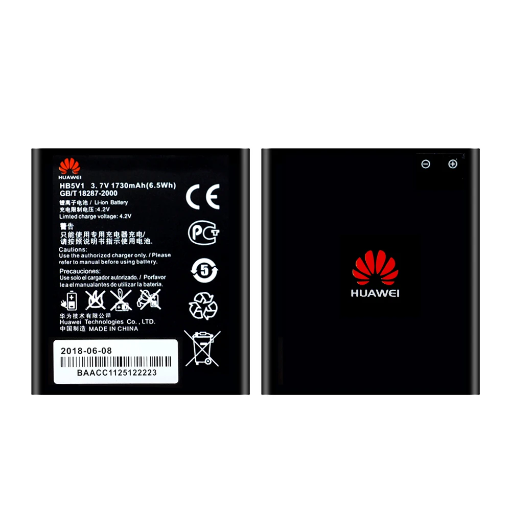 Оригинальный аккумулятор HB5V1 для Huawei Honor Bee Y541 U02 W1 Y300 Y300C Y516 Y511 Y500 T8833 U8833 G350 Y535C Y336 Y360