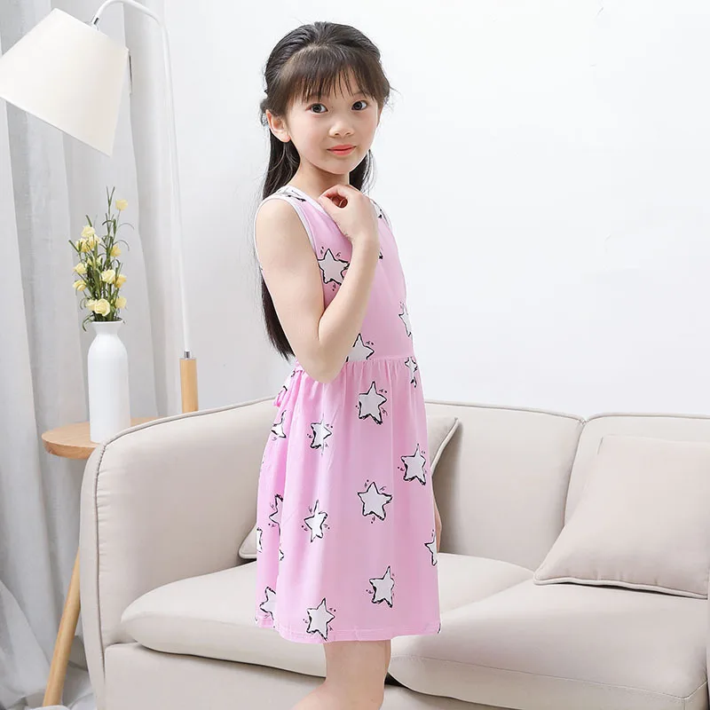 Girls Clothing Mango Dresses 2018 Summer Flower Children Clothes Print Sleeveless Princess Casual Baby Kids Dress 3-10 Y | Детская