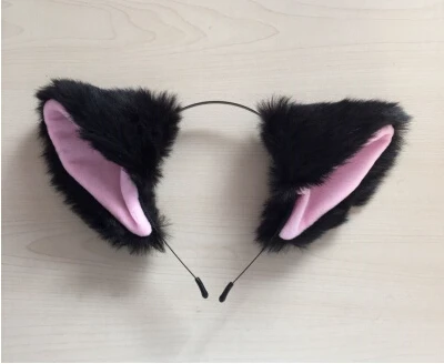 Cosplay Хэллоуин вечерние аниме Neko костюм кошачьи ушки Cos Fox клипса для уха заколка