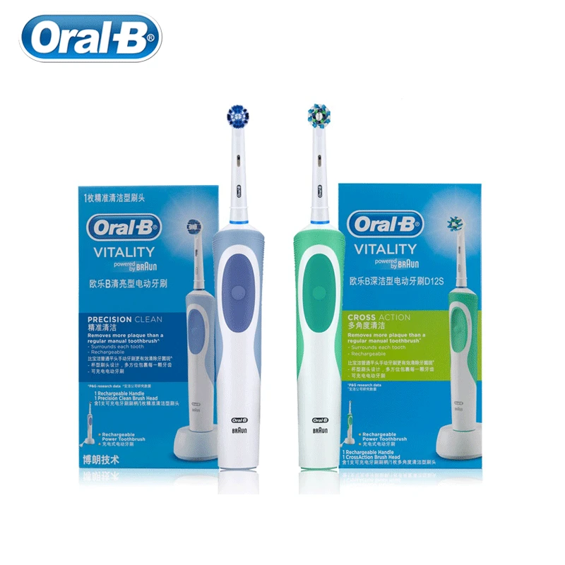 Oral B электрическая Зубная щётка D12 серии Подарочная коробка вращающийся