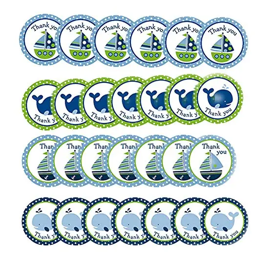 40 шт. круглые наклейки в морском стиле|Украшения своими руками для вечеринки| |