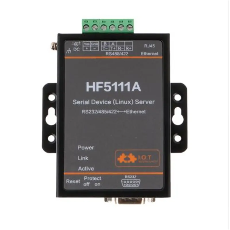 1 шт./упак. Wifi модуль 5111A RJ45 RS232/485/422 к Ethernet Linux последовательный порт сервер конвертер устройство промышленный