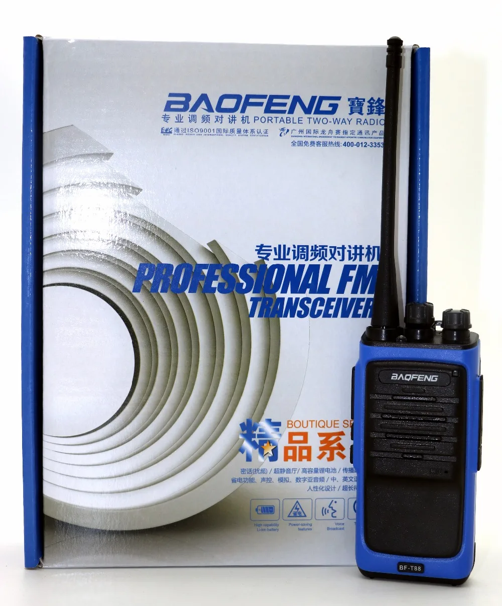 Baofeng bf t88 Двухканальные рации bft88 16ch 5 Вт UHF 400 480 мГц CB Портативный Радио трансивер