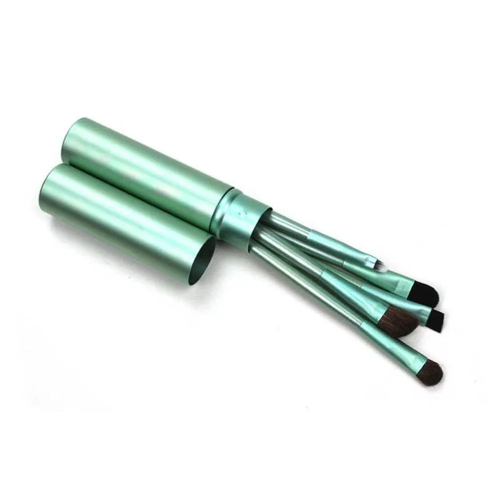 5 шт./компл. набор женских кистей с деревянной ручкой теней для век косметическая