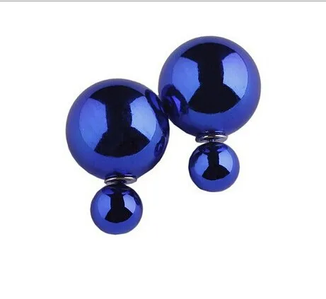 Конфеты пирсинг себе свадебное Серьги-гвоздики Brincos Perle Pendientes Boucles двойной Серьги с жемчугом Pendiente для женщин