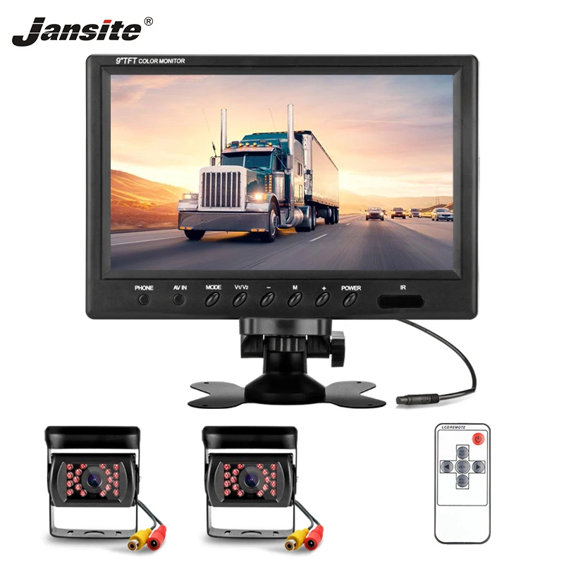 Jansite 9 &quotTFT LCD проводной автомобильный монитор дисплей с задняя парковочная