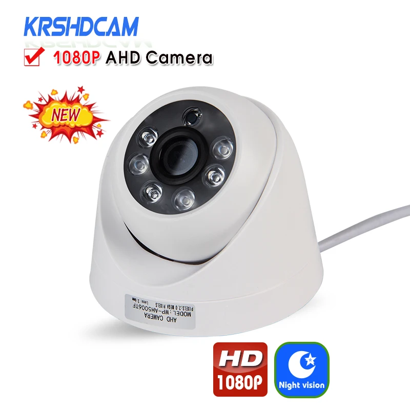 KRSHDCAM, Full HD, 1080 P, AHD камера, пуля, для внутреннего наблюдения, CCTV, 3,6 мм объектив, ночное видение, водонепроницаемая, IP66, домашнее видеонаблюдение