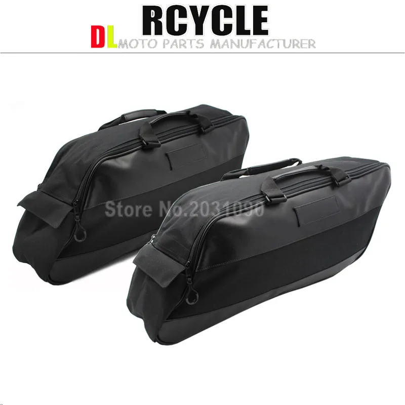 Черные сиденья вкладыши седельная сумка для Harley Road King Street Glide Ultra Electra 1994-2013 95 98 99 2006