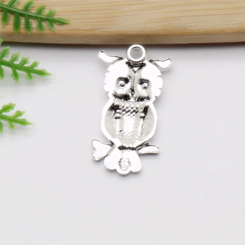 

Wholessale 45pcs/lot Vintage Silver Owl Charms fit DIY Bracelet Pendants Jewelry Making Jewelry Findings