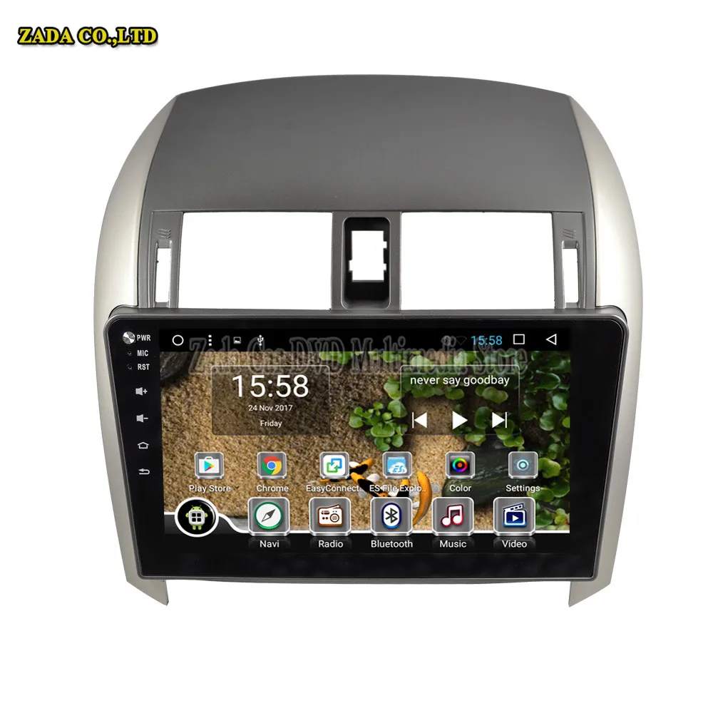 NaviTopia 9 дюймов 1 ГБ/2 ГБ 4 ядра/Octa core Android 6 0 автомобиль радио плеер для Toyota COROLLA 2007 2008