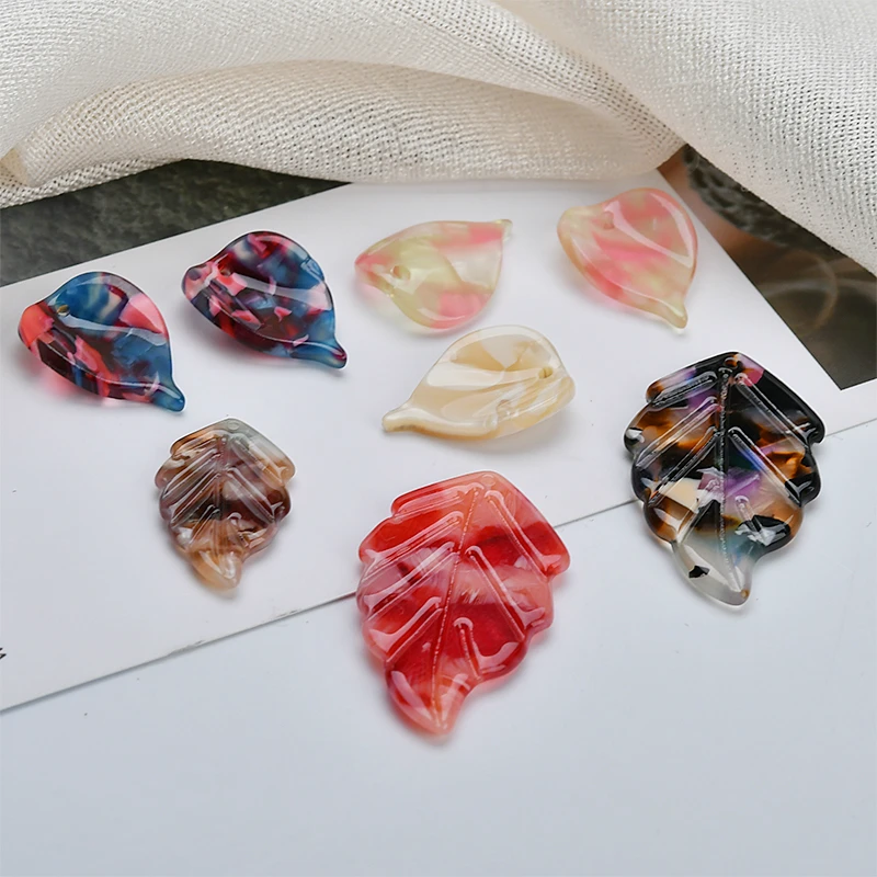 Уксусная кислота лист цветок лепесток материал для сережек сделай сам ювелирный