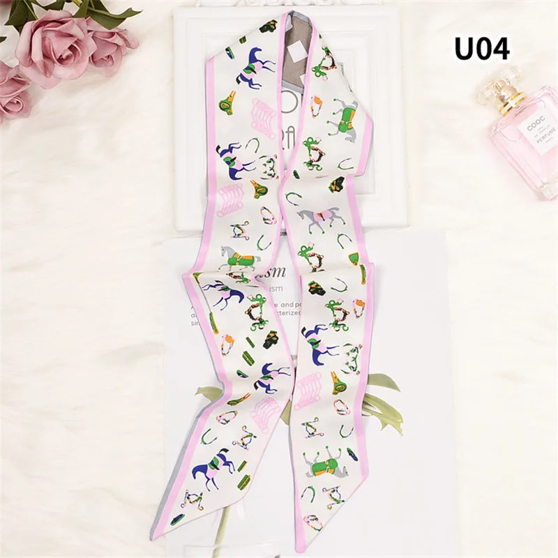 Облегающий шарф в клетку с лошадью женская сумка шелковые шарфы модный головной