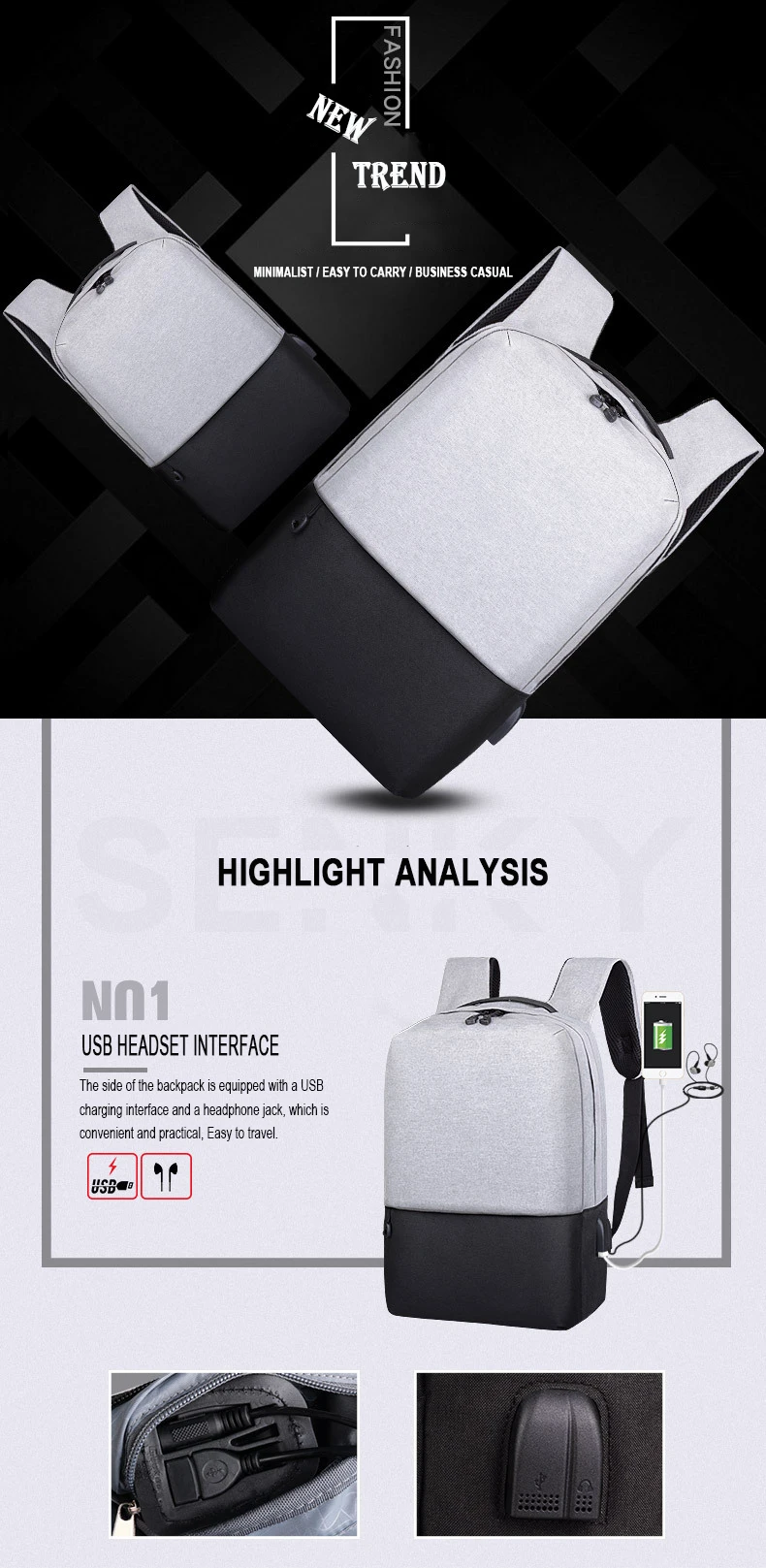 Для мужчин Рюкзаки Bolsa Mochila для сумка для ноутбука 14 дюймов Тетрадь компьютер рюкзак моды минималистский студент Школьные ранцы