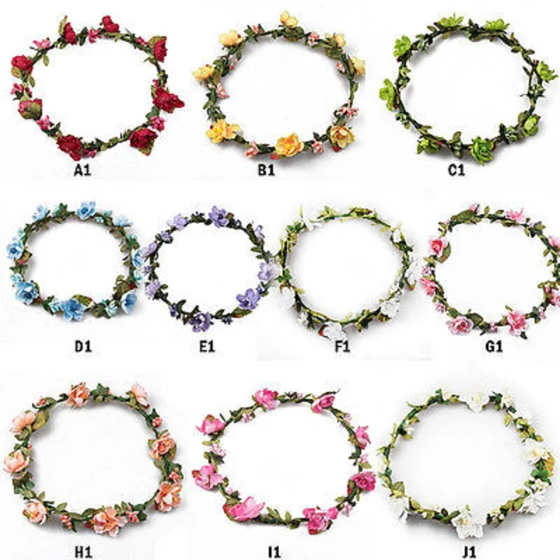 Цветочная повязка на голову гирлянда цветок свадебный ободок фестиваль бохо