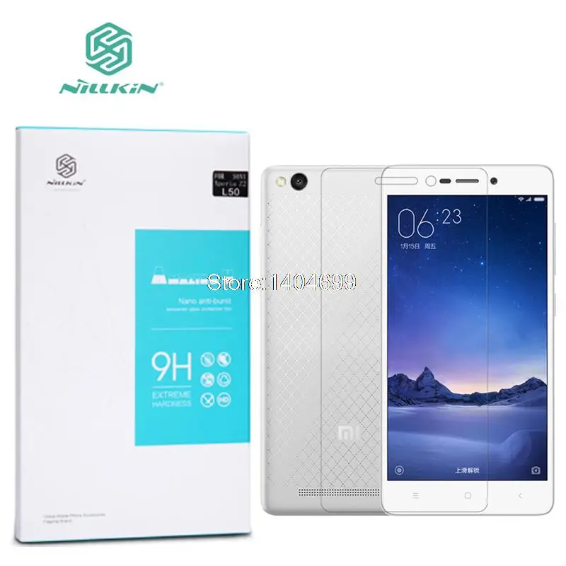 Xiaomi Redmi 3 Screen Protector 5.0 inch Nillkin Amazing H Anti-Explosion Tempered Glass For Xiaomi Redmi 3 Pro Redmi 3S 3X