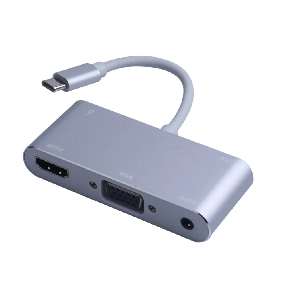 Высококачественный адаптер Usb Type C мама концентратор USB 5 в 1 HDMI 3 0 с зарядным