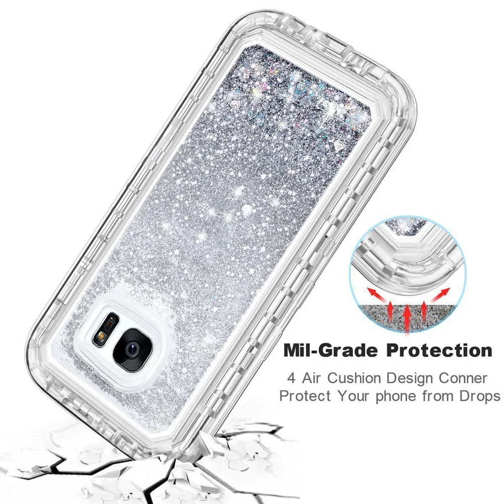 MAYROUND Dynamic Quicksand Case for Samsung Galaxy S9 Plus Luxury Heady Duty Full Body Shockproof Phone Armor Note 8 |