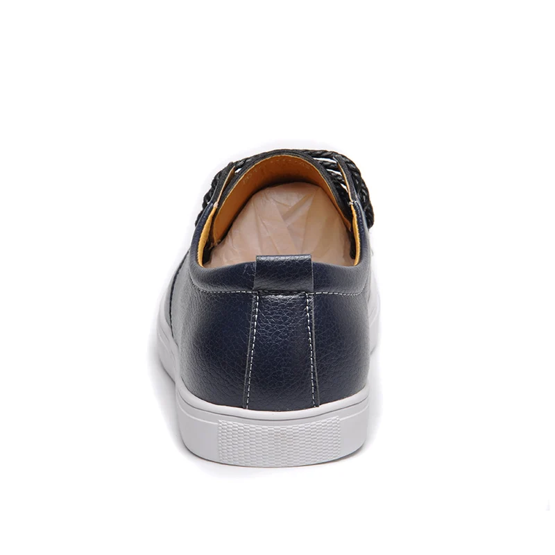 Fashion High Quality PU Leather Men Casual Shoes Lace-Up Oxfords Mens New Brand Flats Zapatos Classic Board shoes | Обувь