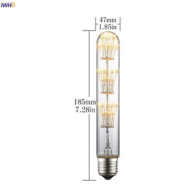 IWHD All Star Bombilla Edison лампа E27 2 Вт 220 В промышленный Декор Lampara винтажный Ретро светильник Ampul Ampolletas