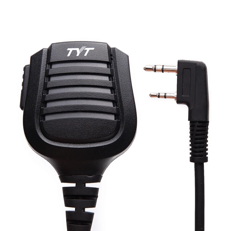 TYT 2 Pin PTT водонепроницаемый динамик с дистанционным управлением микрофон MD 380 390/E
