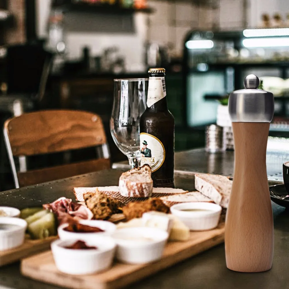 Деревянная мельница для соли и перца премиум класса буковая шейкеры с