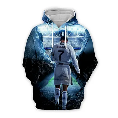 Hoodies PLstar Cosmos Cristiano Ronaldo с 3D принтом Толстовка/куртка/мужские и женские хип-хоп рубашки размера плюс XS-7XL - Цвет: Hoodies