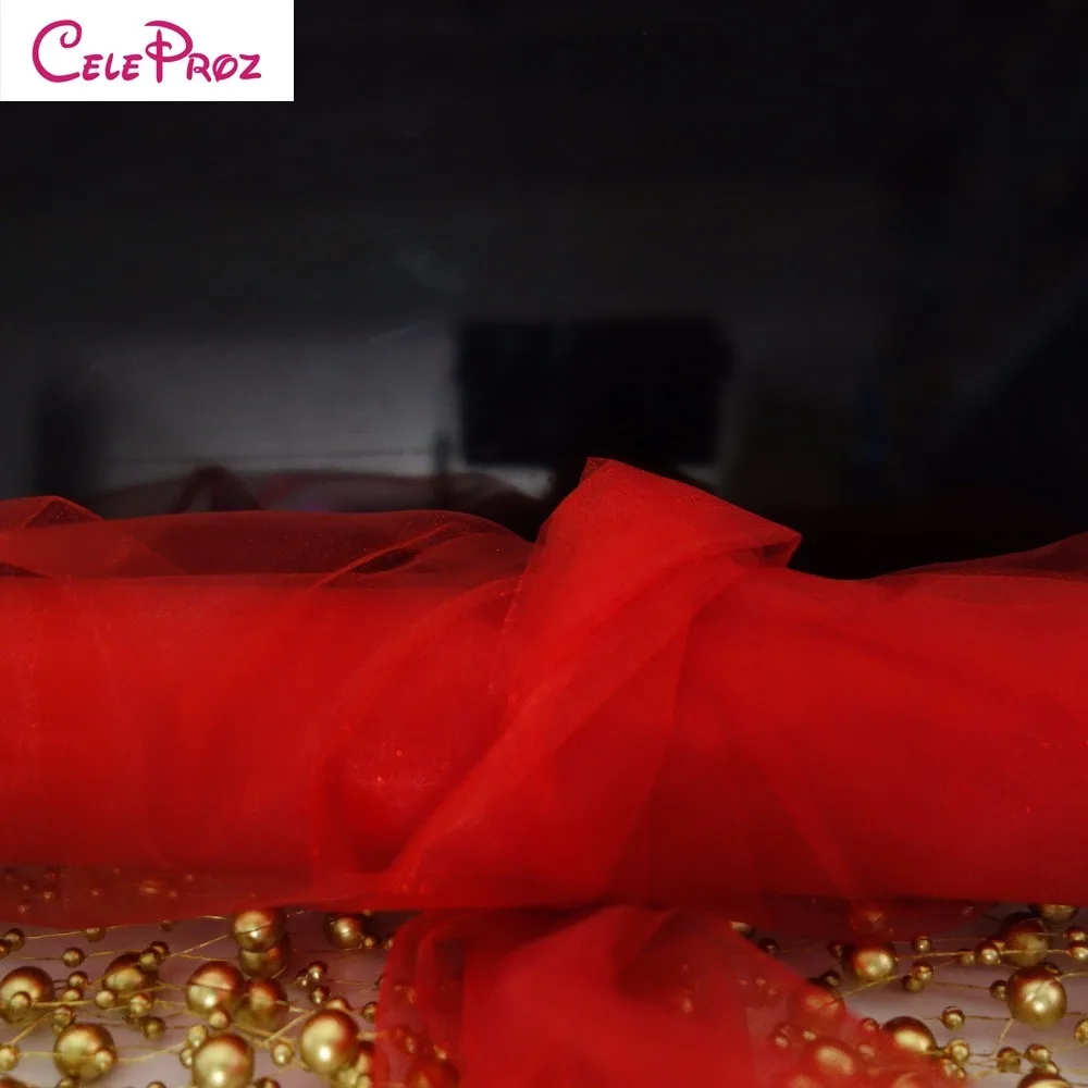 1 шт./лот 36 см * 10 ярдов прозрачная органза рулон для свадебного украшения (17 видов