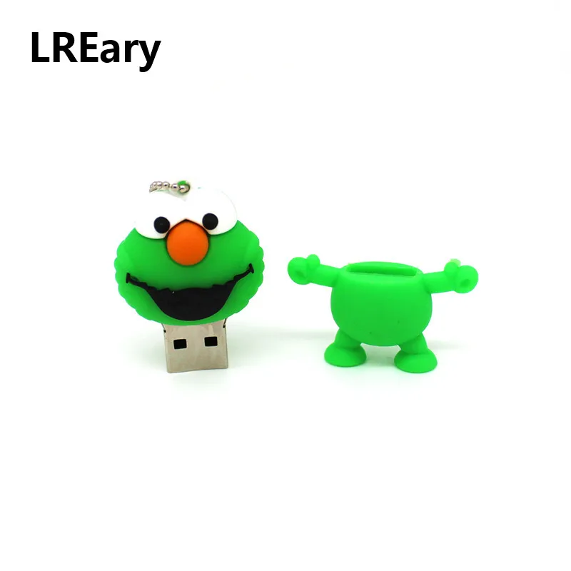 Mini Elmo small USB Flash Drive cartoon frog memory stick 4GB 8GB 16GB 32GB USB pen drive thumb pendrive sesame street images - 6