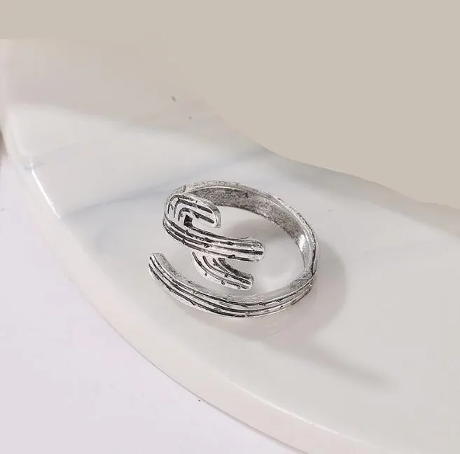 Rx018 европейский и американский модный панк Винтажный сплав открытый