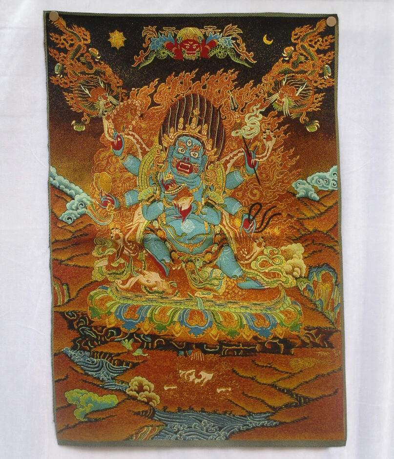 Коллекционные традиционные Тибетский буддизм в Непале Thangka большой размер